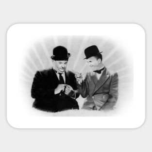 Laurel and Hardy Sticker